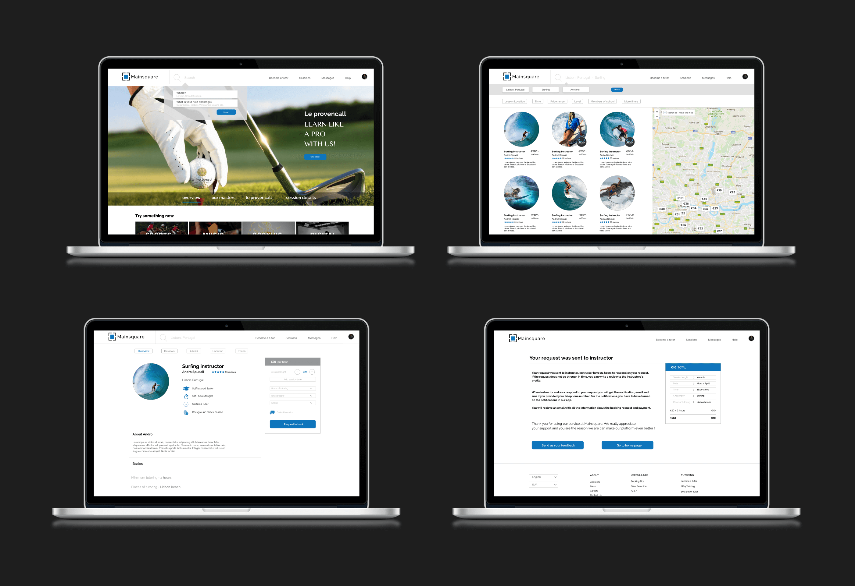 Visual Design & Mockup of the app